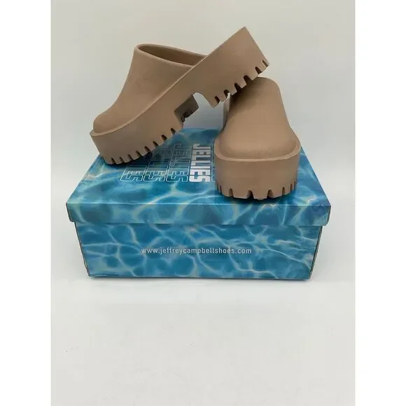 Jeffrey Campbell Lugged Platform Clog Slip On Mule Size 7 gently worn in box - Picture 4 of 6
